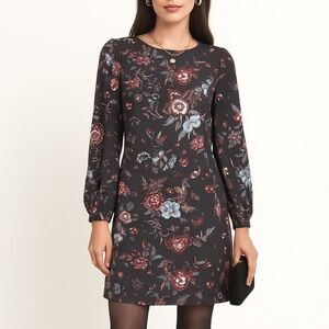 NWT Ann Taylor LOFT Nouveau Garden Cuffed Shirtdress ❤️
